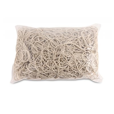 Gumki recepturki OFFICE PRODUCTS, średnica 100mm, 1,5x1,5mm, 60% kauczuku, 1000g, zgrzewka, białe