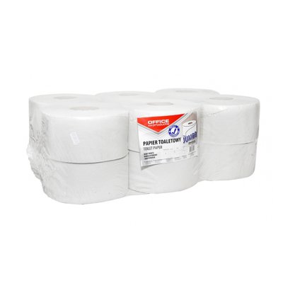 Papier toaletowy makulaturowy OFFICE PRODUCTS Jumbo, 1-warstwowy, 120m, 12szt., biały