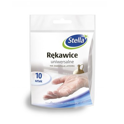 Rękawice uniwersalne STELLA, 10szt., przezroczyste