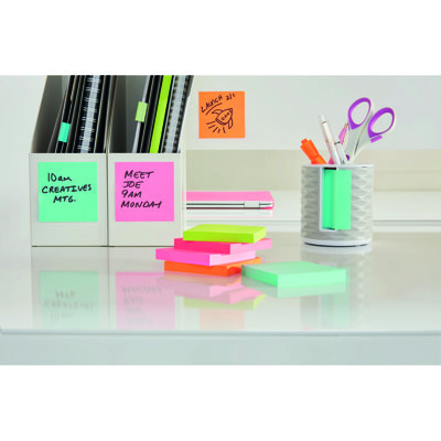 Karteczki samoprzylepne Post-it®, ENERGETIC, 38x51mm, 12x100 kart.