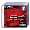 Dysk Emtec CD-R 80MIN/700MB 52X  SLIM (10)