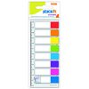 ZAKŁADKI INDEKS. 8 KOL.NEON X 15 SZT. + LINIJKA